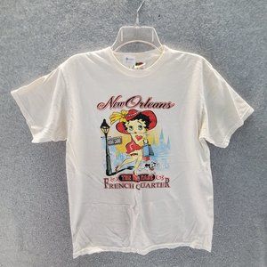 Betty Boop T Shirt Medium In New Orleans French Quarter Graphic Tee